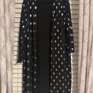 Belldini Black Kimono with Silver Accents